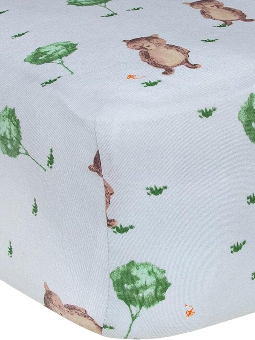 (NIB) Burt's Bees Baby Storybook Bear Organic Cotton BEESNUG® Fitted Crib Sheet - Picture 4 of 4